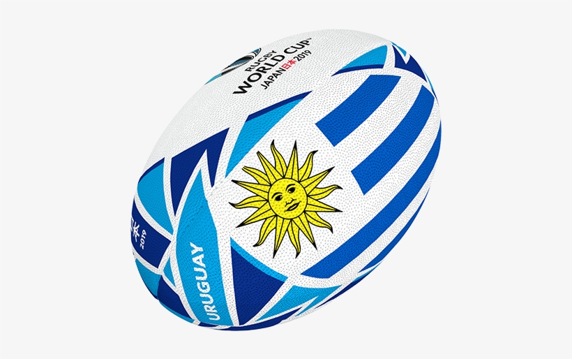 Gilbert Rugby 2019 Uruguay Flag Ball - Sun Of May Magnet, transparent png #2194065
