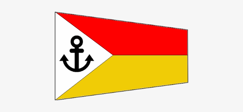 Civil Naval Ensign Rcfc China - Triangle, transparent png #2194071