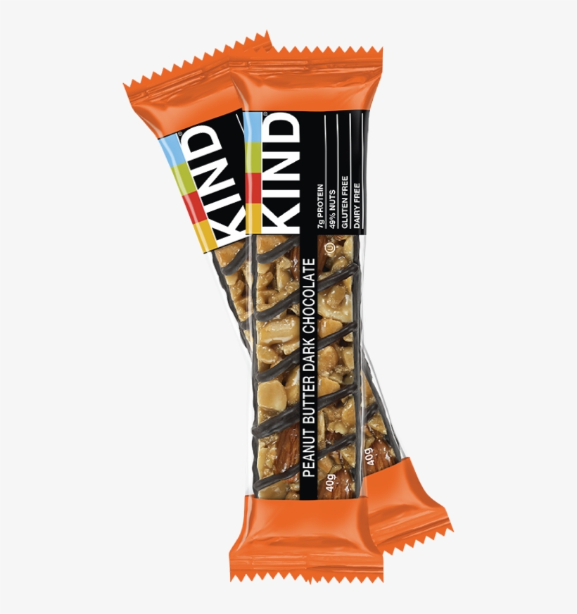 Peanut Butter & Dark Chocolate - Kind Peanut Butter And Dark Chocolate Bar 40g, transparent png #2194385