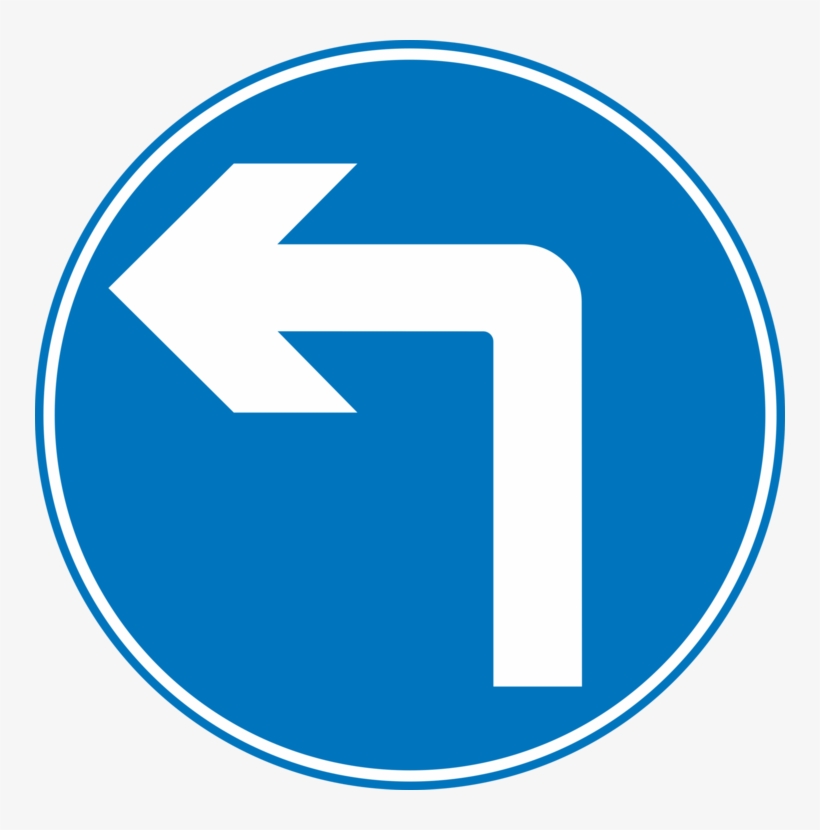 The Highway Code Road Signs In Singapore Traffic Sign - Road Signs Turn Left, transparent png #2194538