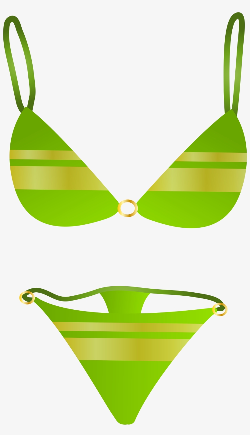 Green Swimsuit Png Clip Art - Swimsuit Clipart Png, transparent png #2194598