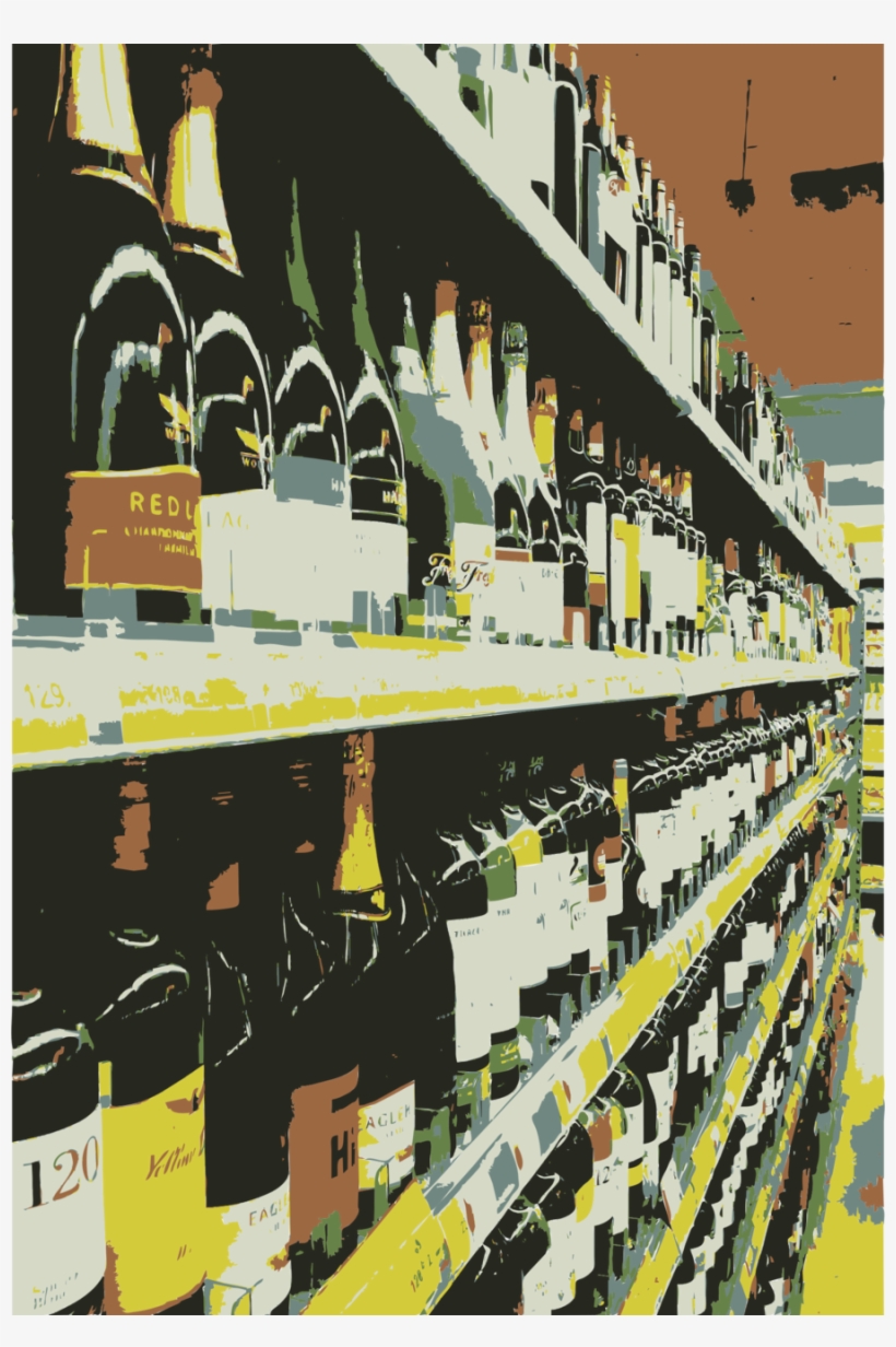 Wine Selection On Shelf - Wine Selection, transparent png #2194698