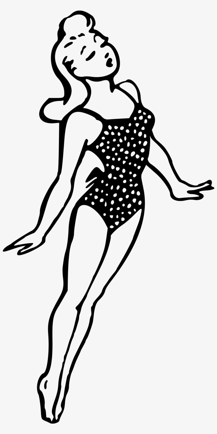 This Free Icons Png Design Of Lady In Swimsuit, transparent png #2194778