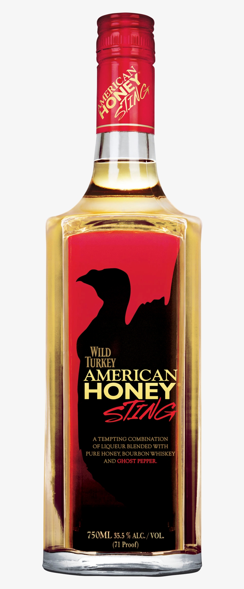 Wild Turkey American Honey Sting Liqueur Dan Murphys - Wild Turkey American Honey, transparent png #2194806