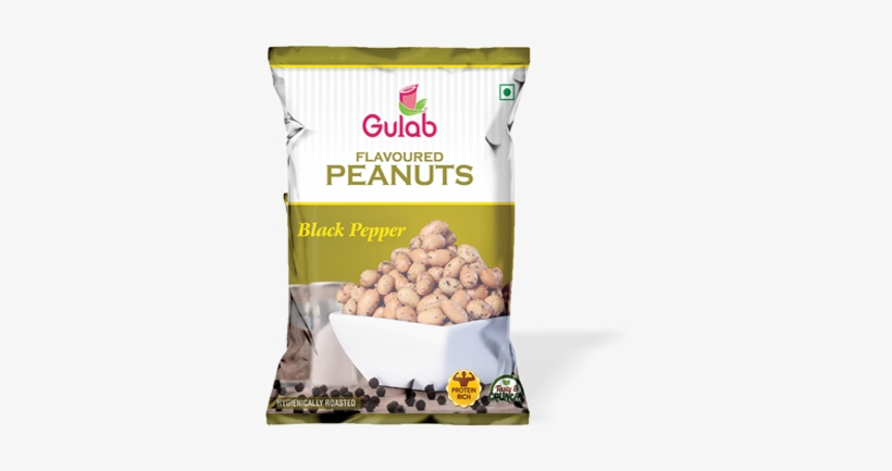 Black Pepper Flavoured Peanuts - Gulab Foods, transparent png #2194994