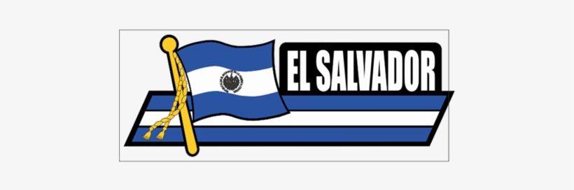 El Salvador Flag Car Sidekick Decal - Decal, transparent png #2195085
