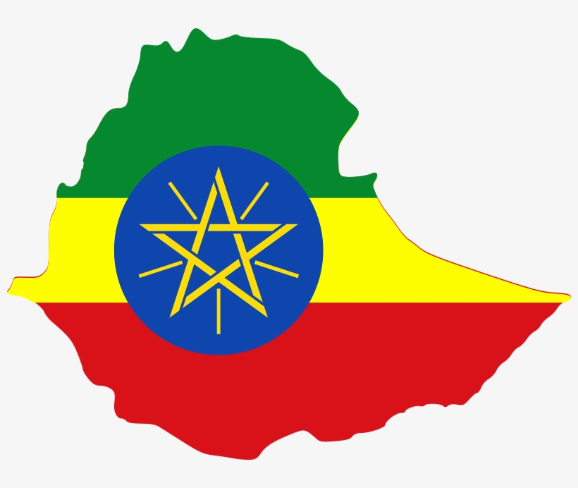 Ethiopia Flag Map Png, transparent png #2195102
