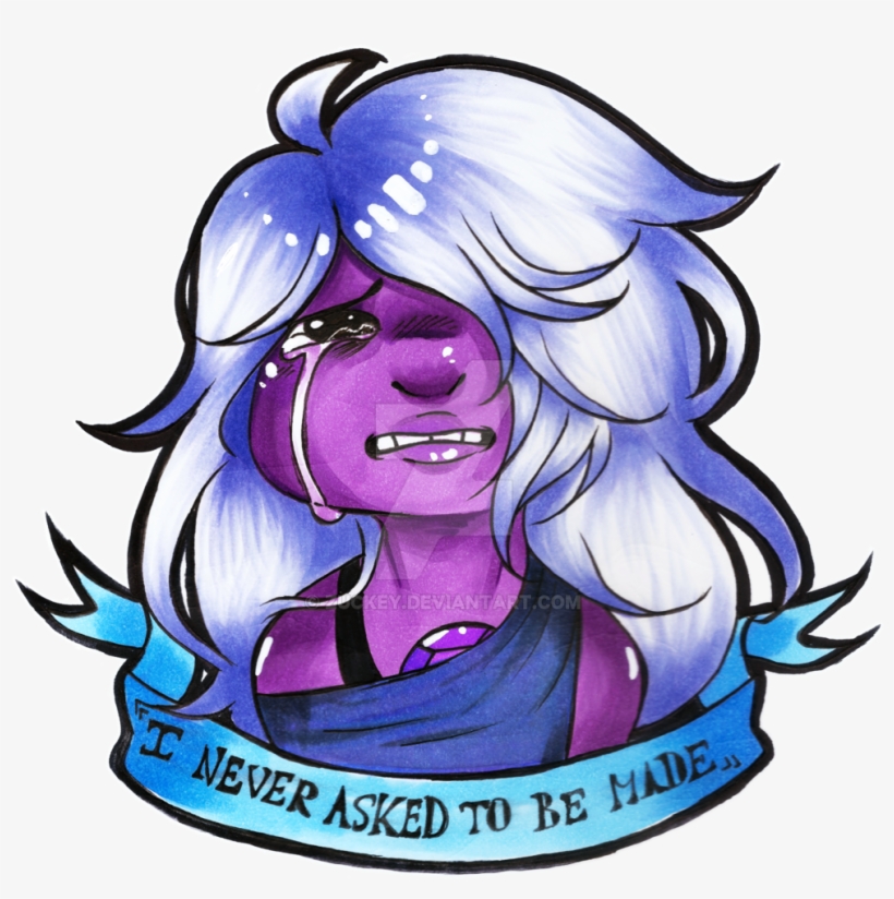 Amethyst By Zuckey On Deviantart Graphic Download - Depressed Amethyst Steven Universe, transparent png #2195238