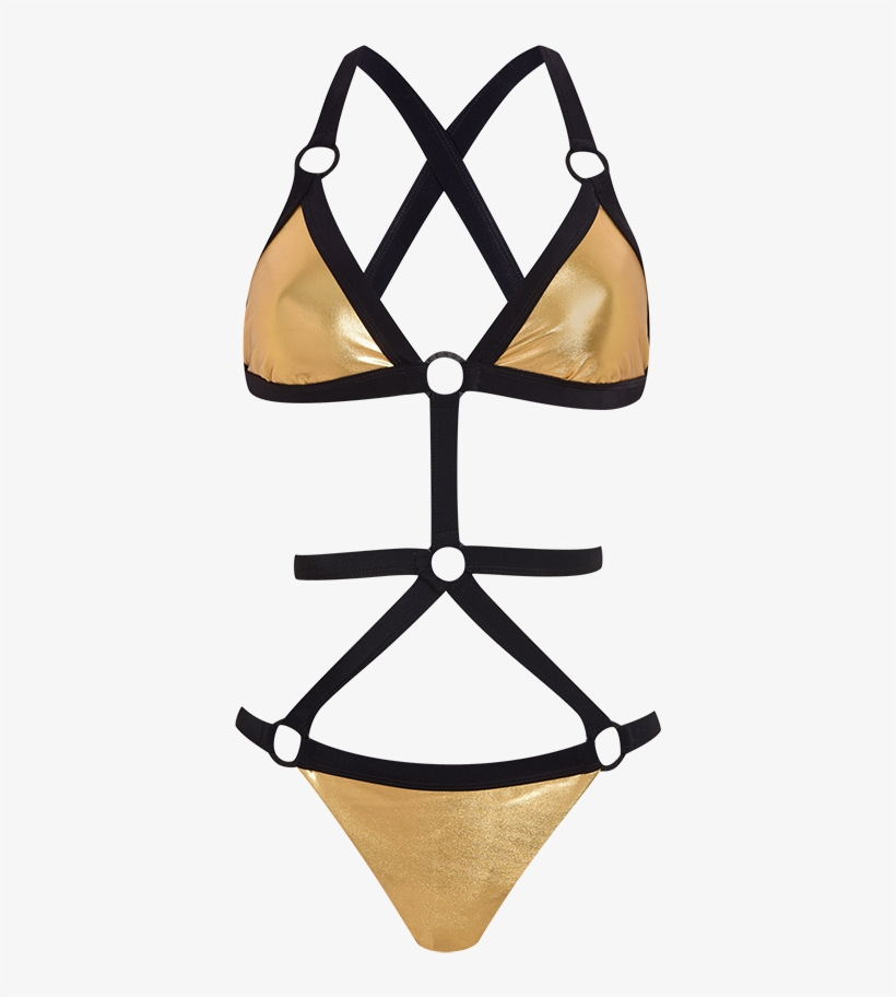 Product - Metallic Harness Swimsuit, transparent png #2195240