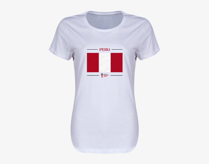 Peru 2018 Fifa World Cup Russia™ Flag Womens T-shirt - World Cup 2018 Design For Shirt, transparent png #2195496