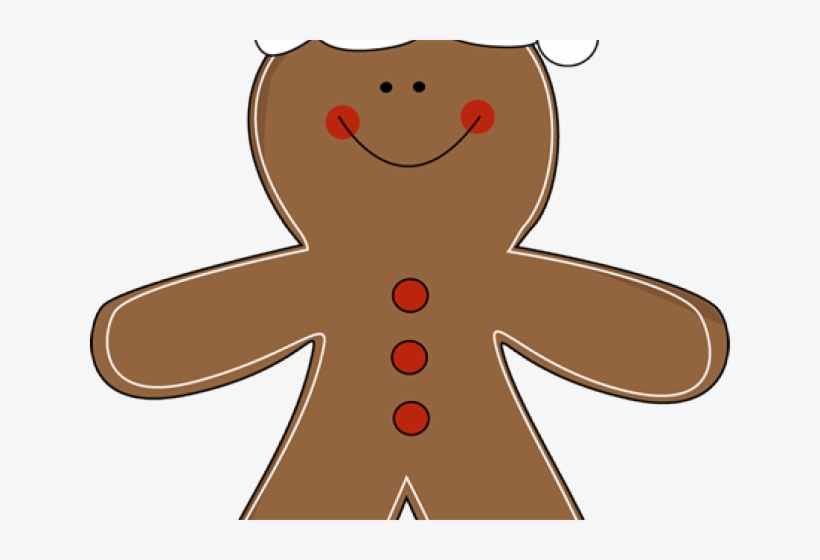 Gingerbread Clipart Santa Hat - Clip Art, transparent png #2196064