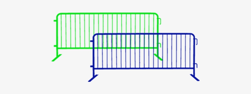 Custom Colored Steel Barricade 8 Ft Powdercoated - Standard Size Of A Gate, transparent png #2196344