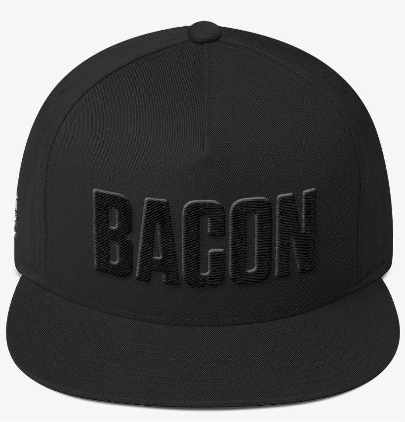 Image Of Bacon Embroidered Flat Bill Hat - Baseball Cap, transparent png #2196463