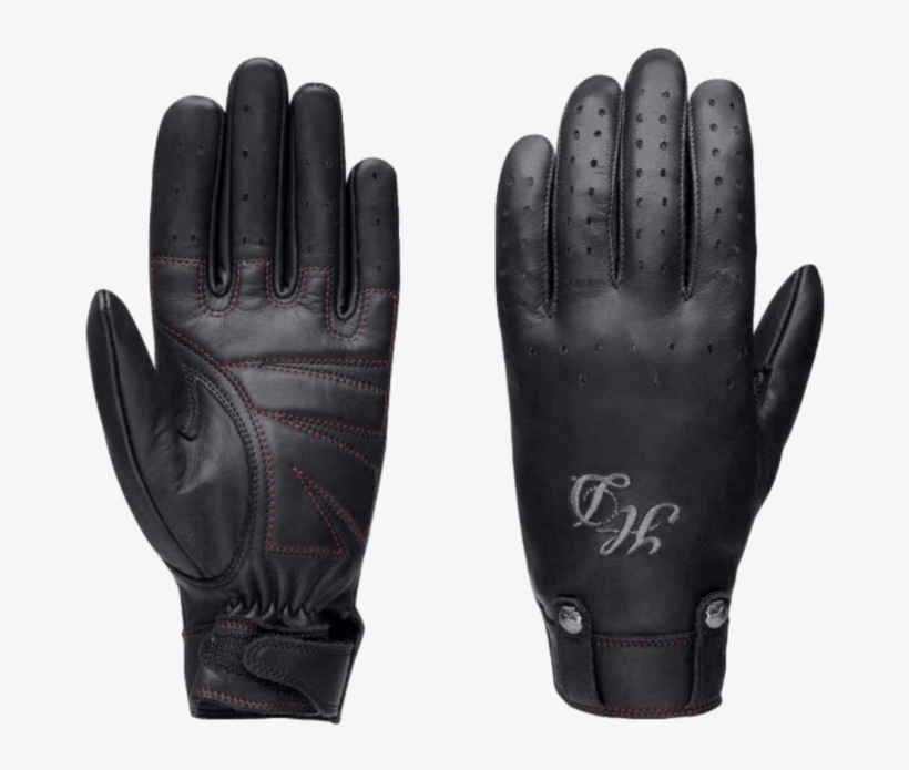 Women's Skull Rivet Leather Gloves - Harley-davidson Women's Skull Rivet Leather Gloves, transparent png #2196638