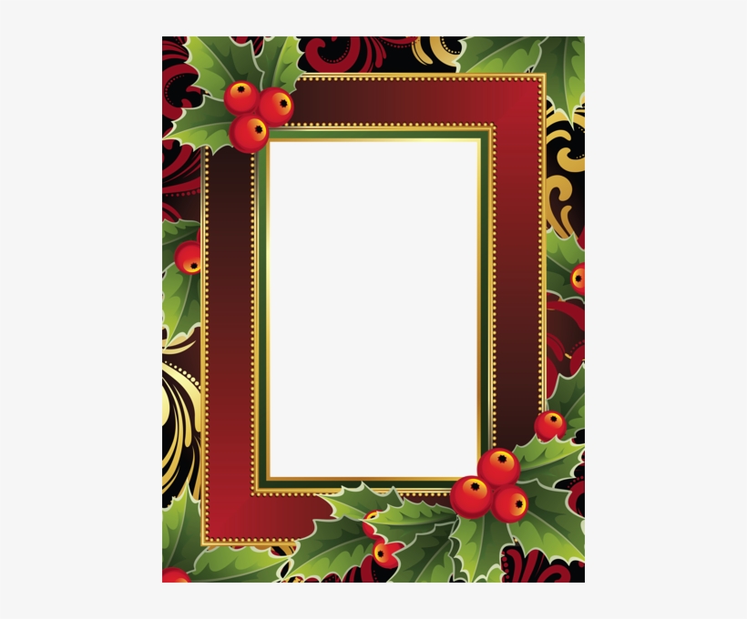 Pin By Pauline Zinie On Frames/borders/corner Accents - Christmas Cartoon Rectangle Frame, transparent png #2196642