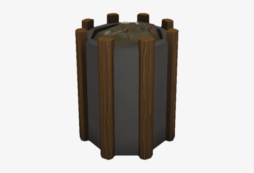 Furniture Trash Bin - Wood, transparent png #2196672