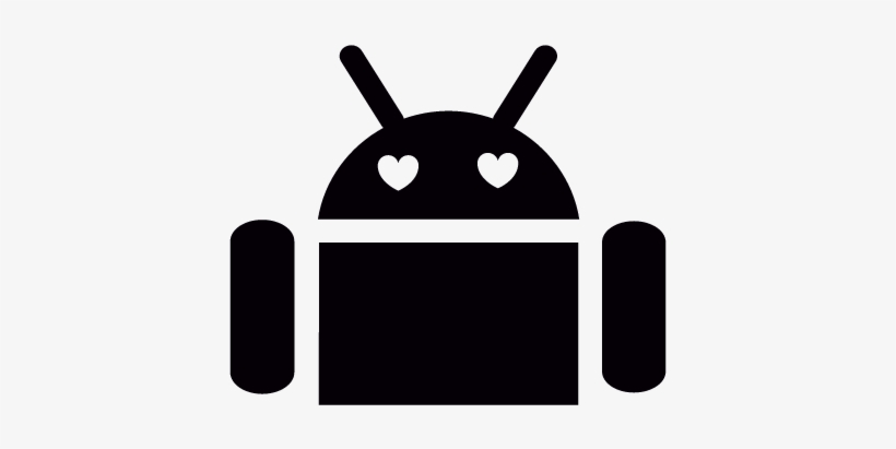 Android With Heart Eyes Vector - Android App Vector, transparent png #2196945
