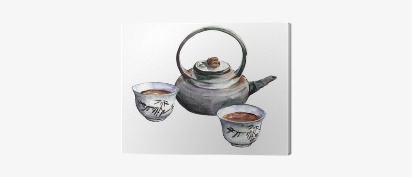 Traditional China Tea Set - Watercolor Cup, transparent png #2196977