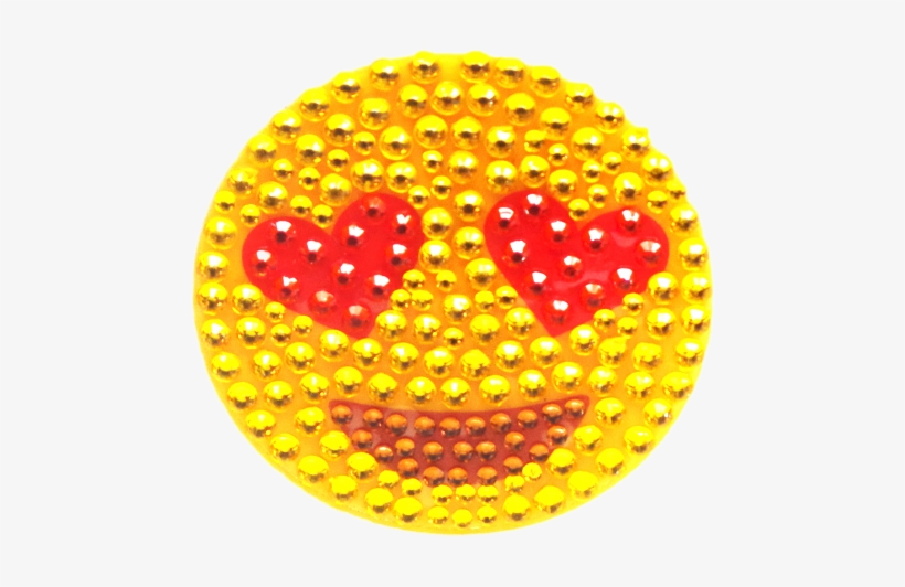 Smiley W/ Heart Eyes Stickerbeans - Heart, transparent png #2197153