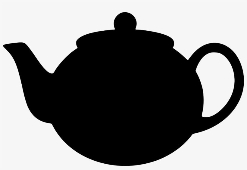 Open Teapot Png Vector - Alice In Wonderland Tea Pot Silhouette, transparent png #2197235