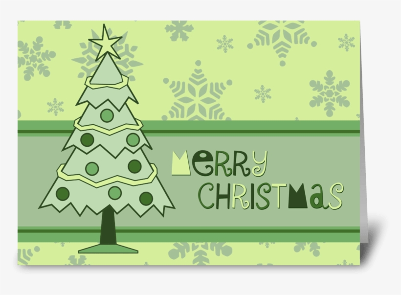 Modern Christmas Tree Merry Christmas Greeting Card - New Address Cards - Moving Announcements - Fill In, transparent png #2197284