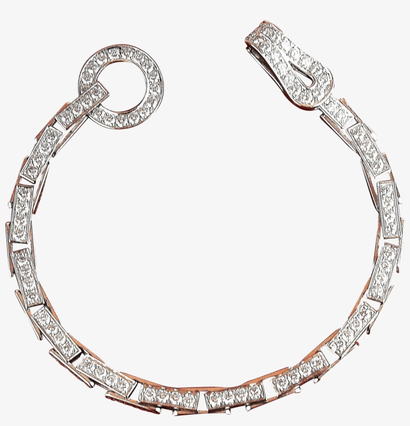 Cartier Diamond Agrafe Bracelet, transparent png #2197793