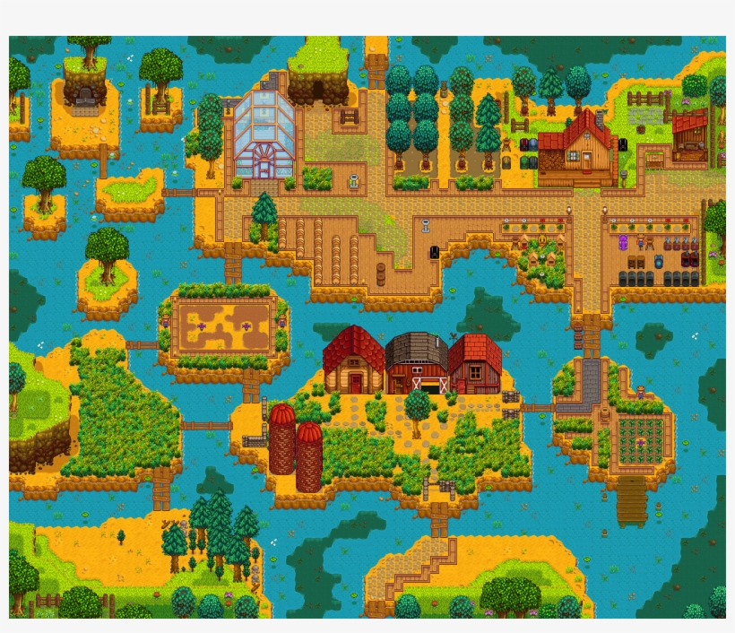 Riverlands, Summer, Year - Stardew Valley River Farm, transparent png #2197928