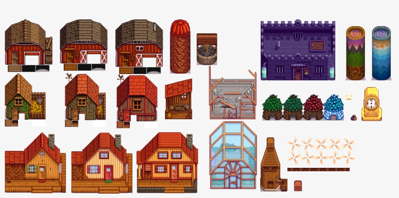 Click For Full Sized Image Farm Buildings - Stardew Valley House Sprite, transparent png #2198034