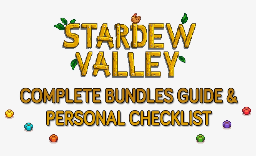 »stardew Valley Bundles Complete Guide & Checklist» - Stardew Valley Logo, transparent png #2198508