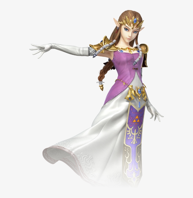 Zelda, Princess Of Hyrule, Best Known Simply As Princess - Zelda Super Smash Bros Wii U, transparent png #2199071