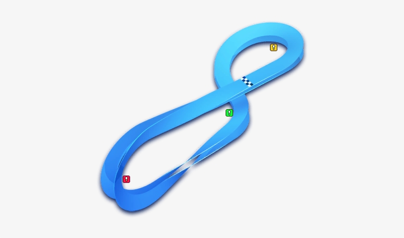 Race 2 1 - Mario Kart 8 Circuits Maps, transparent png #2199233