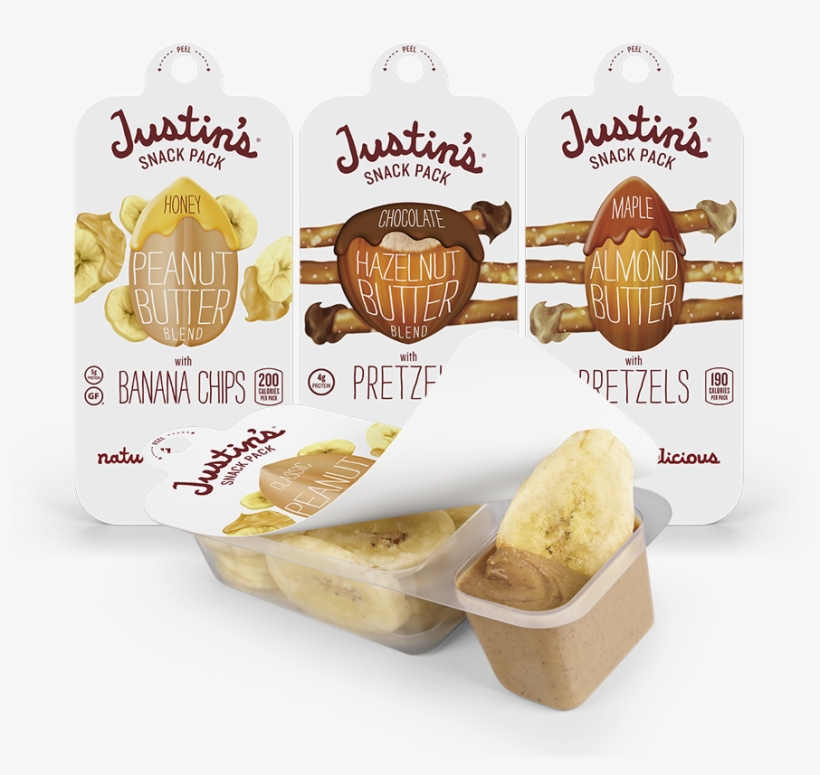 Justins Snack Pack Family - Justin's Nut Butter - Snack Pack With Pretzels Maple, transparent png #2199313