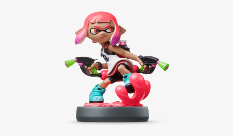 Inkling Girl (splatoon) Amiibo Figure - Inkling Girl Splatoon 2 Amiibo, transparent png #2199341