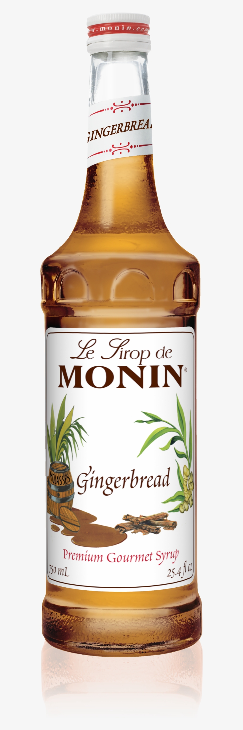 750 Ml Gingerbread Syrup - Monin 750 Ml Premium Gingerbread Flavoring Syrup, transparent png #2199667