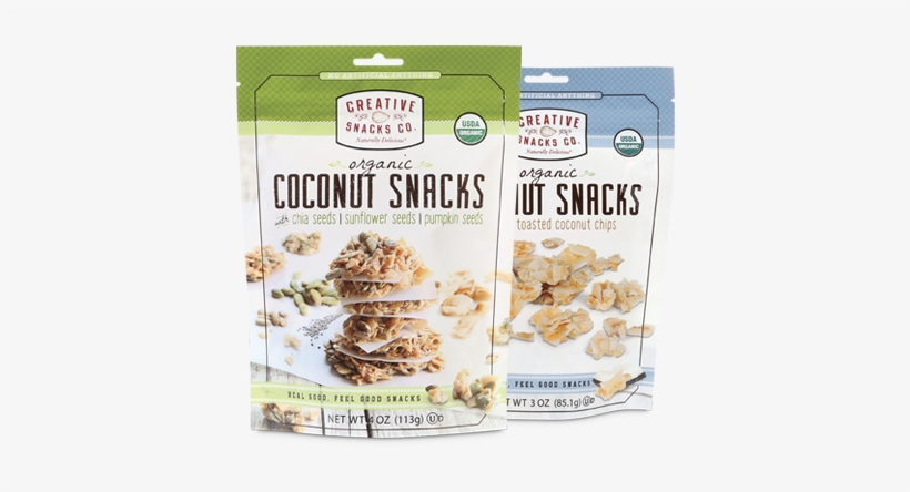 Better Snacks For Everyone - Creative Snacks Coconut Snacks, Organic - 4 Oz, transparent png #2199785