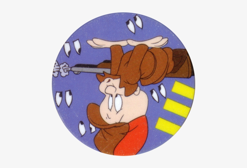 Tazos > Series 1 > 041 060 Looney Tunes 51 Elmer Fudd - Cartoon, transparent png #2199805
