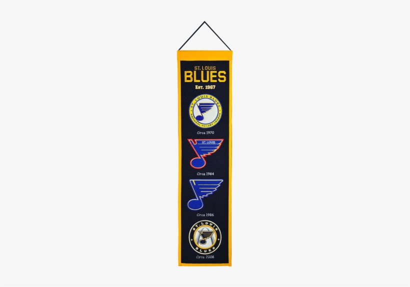Louis Blues Logo Evolution Heritage Banner - Winning Streak Wk-47000 Saint Louis Blues Heritage, transparent png #2199950
