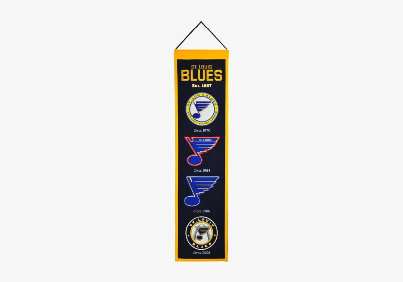Louis Blues Logo Evolution Heritage Banner - Winning Streak Wk-47000 Saint Louis Blues Heritage, transparent png #2199950