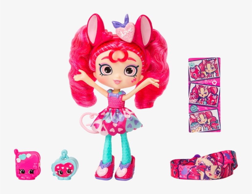 Shopkins Season 9 Wild Style Shoppies Valentina Hearts - Shopkins Wild Style Shoppies, transparent png #220431