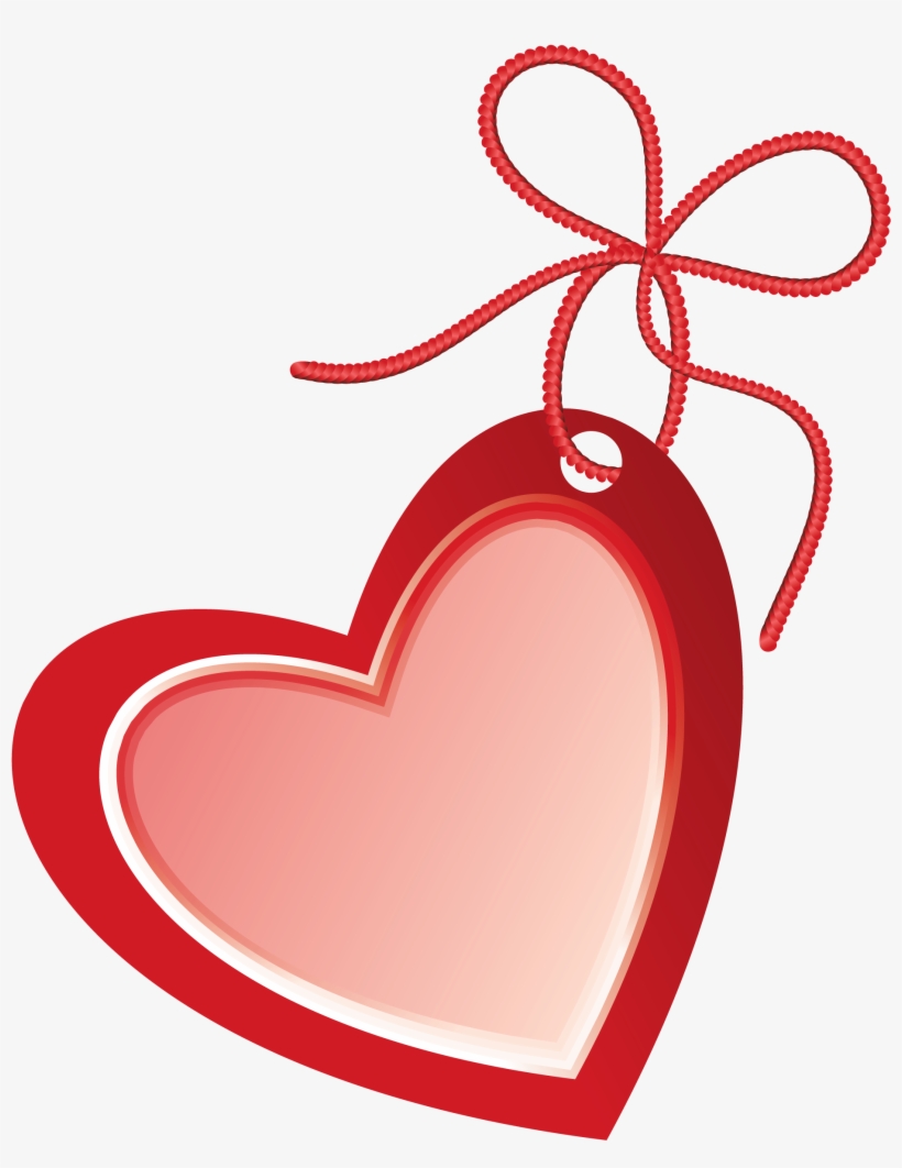 Tag Clipart Valentines - Heart Price Tag Png, transparent png #220980