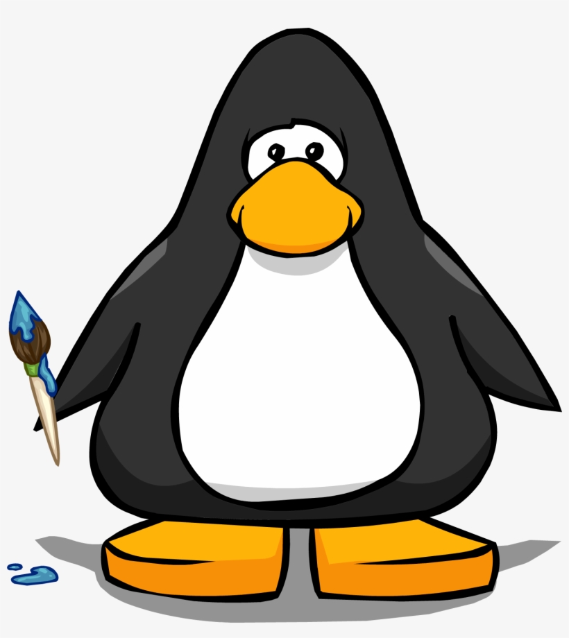 Paintbrush Pc - Penguin From Club Penguin, transparent png #221055