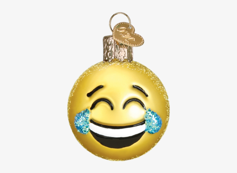 Crying Laughter Emoji Christmas Ornament - Old World Christmas Pacific Blue Tang Tropical Fish, transparent png #221172