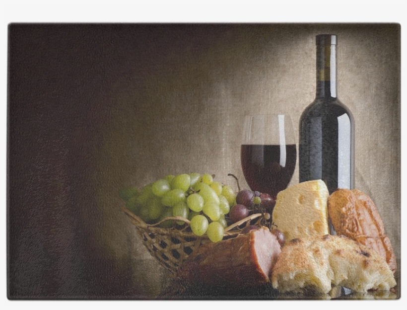 Wine Cheese And Grapes Cutting Board - Artwall Scott Medwetz Pinot Noir Wine Wall Decal Size:, transparent png #221218