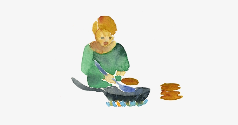 Flipping Pancakes - Pancake, transparent png #221344