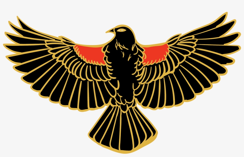 Red Winged Black Bird - Prismatic Color Wheel, transparent png #221429