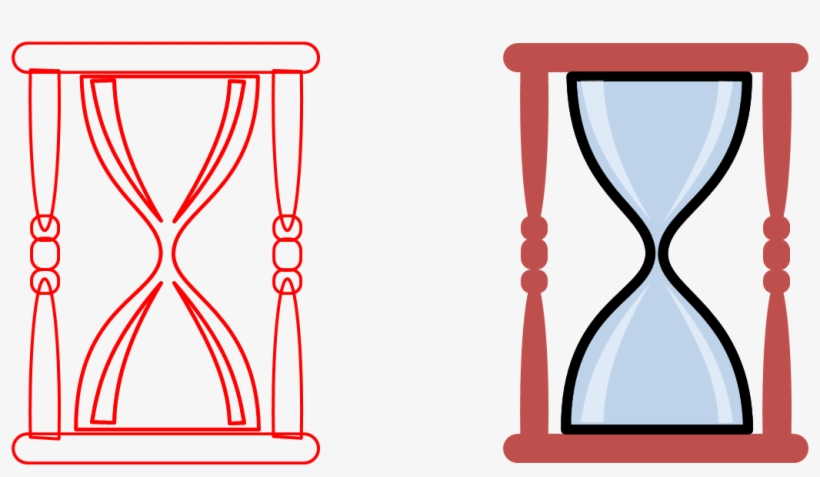 Hrglass - Elongated Hour Glass, transparent png #221563