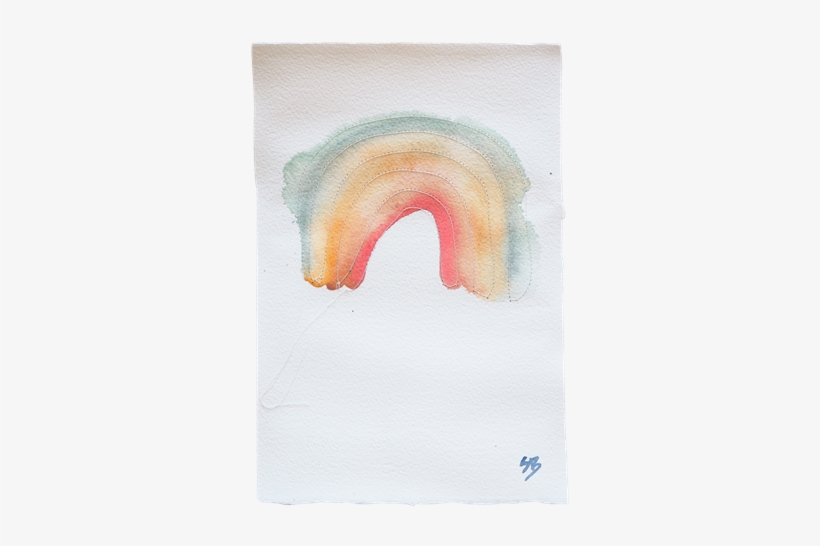 Shop The One Of A Kind Rainbow Water Colour Art Piece - Painting, transparent png #221653
