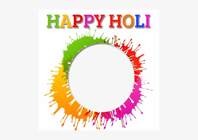 Holi Festival Nice Photo Frame With Your Photo For - Happy Holi Photo Frames, transparent png #221747