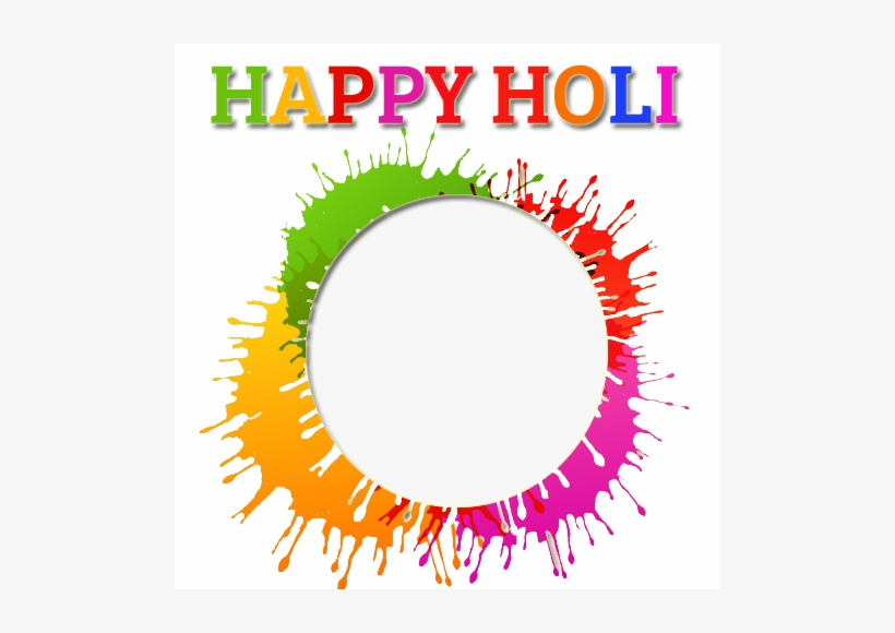 happy holi photo frame