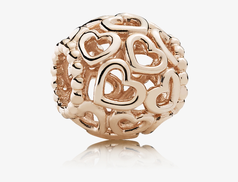 Open Your Heart Filigree, Pandora Rose™ - Pandora Rose Gold Hearts, transparent png #221815